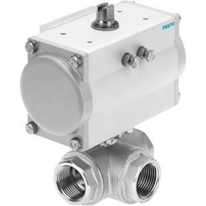 Festo Kogelkraan-aandrijfeenheid VZBM-A-3/8-RP-25-F-3T-B2-PA10