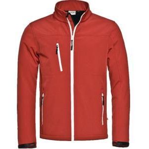 Santino Softshell jack gevoerd maat 62 / 3XL rood