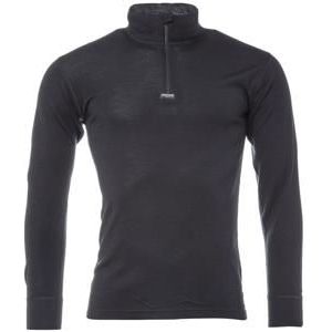 Kramp Thermoshirt met col kwartrits wol maat L zwart