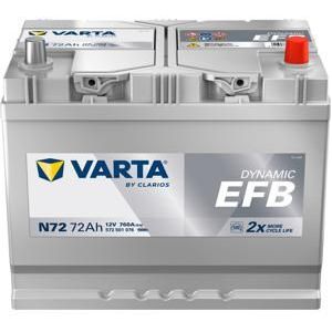 VARTA Accu 12V 72Ah 760A N72 VARTA Dynamic EFB