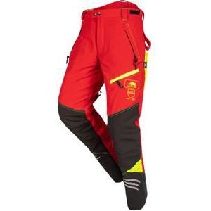 SIP Kettingzaagbroek XL rood/geel Ninja