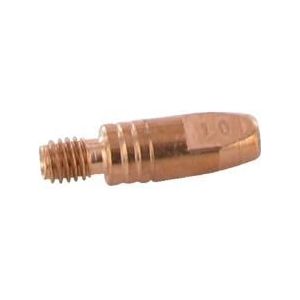TBi Contacttip M6  1.0mm 28mm lang staal / RVS