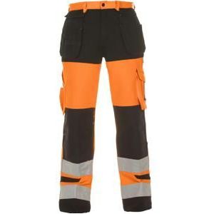 Hydrowear Zomerbroek Hertford Trendy Hi-Vis oranje/zwart maat 66