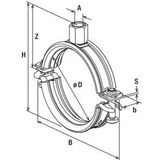 Pijpbeugel - FRS Plus - Slangklem - Verzinkt Staal - Compacte Afmetingen