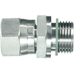 PH Hydraulik Rechte adapter male/female 3/8x1/2 BSP RVS316