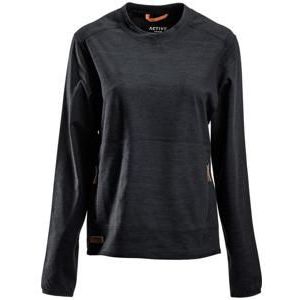 Kramp Fleeceshirt ronde hals M dames antraciet