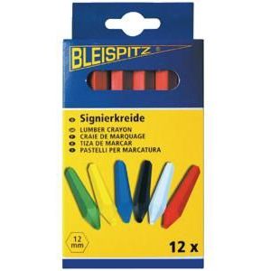 Bleispitz Markeerkrijt zwart 12x