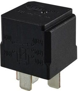 Hella - Hoofdstroomrelais - 5 Aansluitingen - 24V - 20/10A