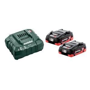 Metabo Basis-set 18V 2x4.0Ah LiHD en ASC55 lader