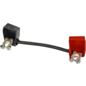 INDI Accukabel met klem plus en min 200mm 25mm