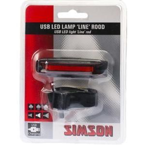 Simson Achterlicht USB LED Line rood