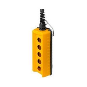 New-Elfin Hangende drukknopkast afstandsbediening 5 gaten geel