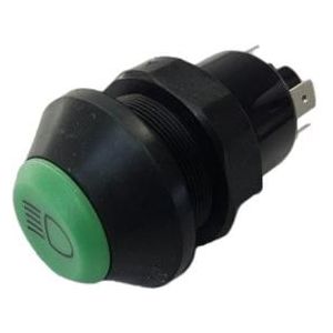 Pneutron Drukschakelaar lampen gearreteerd 12V groen