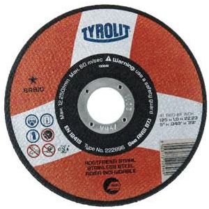 Snijschijf Tyrolit Ø125 x 1 x 22,23 mm