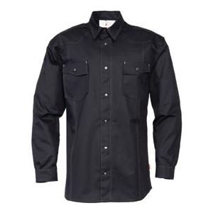 HaVeP Overhemd Basic 1655 lange mouw maat 58-60 / 2XL zwart