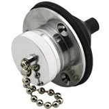 Stekkerdoos - Zilver - Aluminium - 2 Contacten - Schroefverbinding