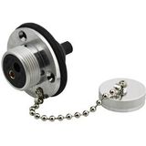 Stekkerdoos - Zilver - Aluminium - 2 Contacten - Schroefverbinding