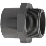 VdL Adaptermof 32mm / 40mm x 3/4 male PVC-U