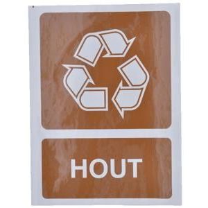 Brady Milieusticker hout 210x297mm