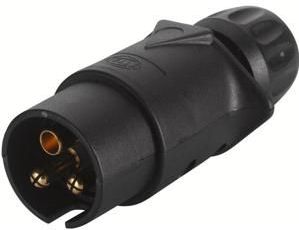 Stekker - Zwart - PA (Polyamide) - 3 Aansluitingen - Spanning 6-24V