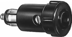 Stekker - Zwart - Kunststof - 2 Aansluitingen - Schroefverbinding