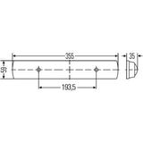 HELLA - Interieurverlichting - Wit - LED - 12/24 Volt - 355 mm