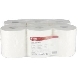 Kramp - MidiPlus - Papieren Handdoek - Wit - 21 cm x 275 m - 1-laags - 6x Rol