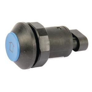 Pneutron Drukschakelaar omhoog-omlaag inbouw NOC 0-48V 0.3A blauw