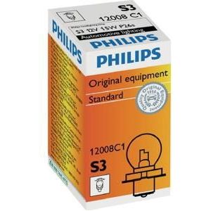 Philips Gloeilamp 12V 15W S3 P26s