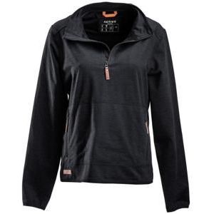 Kramp Fleeceshirt antraciet XL dames halve rits