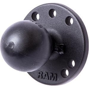 RAM Kogel C/1.5 1/4-20mm draadeind ronde AMPSplaatblister