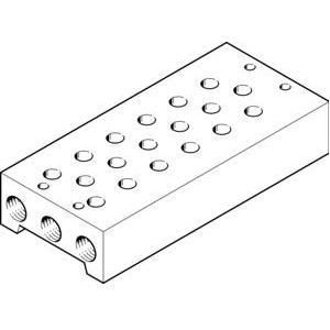 Festo - Aansluitblok - PRS-1/8-6-B - Blindplaten