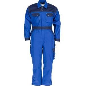 Kramp Kinderoverall koningsblauw/marineblauw 12J