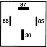 Hella Relais Mini 4 aansluitingen 12V 70A