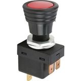 HELLA - Schakelaar - 12V/24V - 3 Aansluitingen - Rood - 8A bij 12V - 4A bij 24V