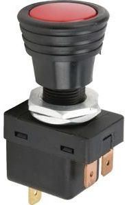 HELLA - Schakelaar - 12V/24V - 3 Aansluitingen - Rood - 8A bij 12V - 4A bij 24V