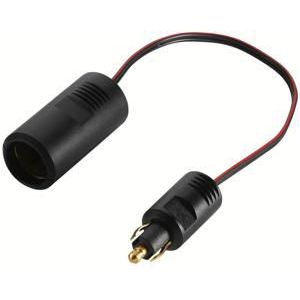 Zwart - Kunststof - Aansluiting Sigarettenaansteker - Kabellengte 250mm