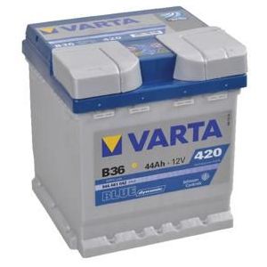 VARTA Start accu Blue Dynamic 12V 44Ah 420A 175x175x190mm bodembevestiging B13 pooluitvoering 1