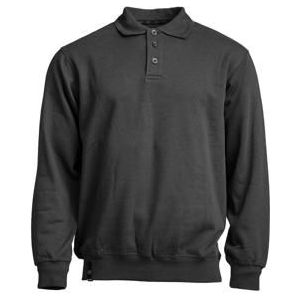 Kramp Polosweatshirt zwart-grijs S
