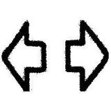 Hella Wipschakelaar symbool groen links-rechts