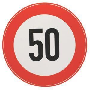 INDI Aanduidingsbord sticker  200mm 50km/h