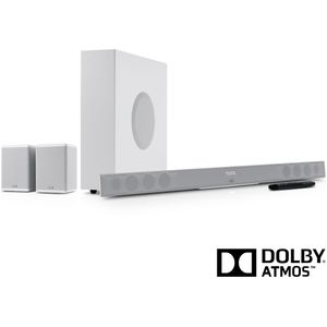 Teufel CINEBAR 11 voor Dolby Atmos â€œ2.1-setâ€ | Surround sound | 3D-geluid | BluetoothÂ® | Draadloze subwoofer | Wit