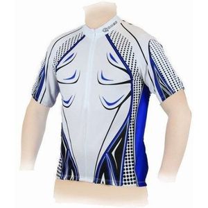 Gonso FELIPE fietsshirt korte mouwen wit heren