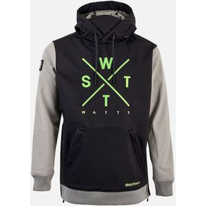 WATTS - Orbital - Softshell Ski Jas - Lichtgrijs/Groen