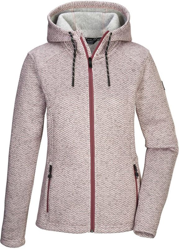 Killtec KOW 5 gebreid fleece vest dames roze M