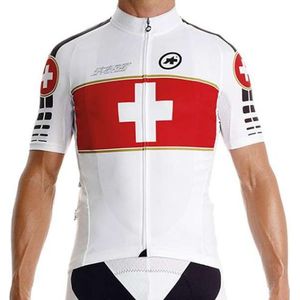 Assos SS Suisse Olympic fietsshirt korte mouwen wit heren