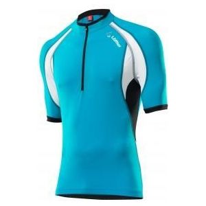 Loffler Tricot Performance fietsshirt korte mouwen blauw heren M-L