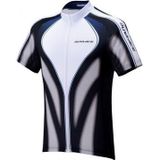 Shimano Race Print fietsshirt korte mouwen wit met zwart en blauw heren