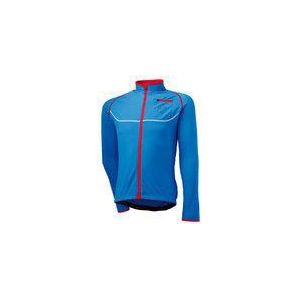 Agu Merano fietsjack blauw met rood heren