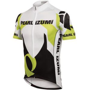 Pearl Izumi - PRO LTF Jersey - Fietsshirt - Wit met Zwart en Geel - Korte Mouwen - Heren